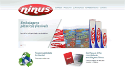 Desktop Screenshot of ninus.com.br